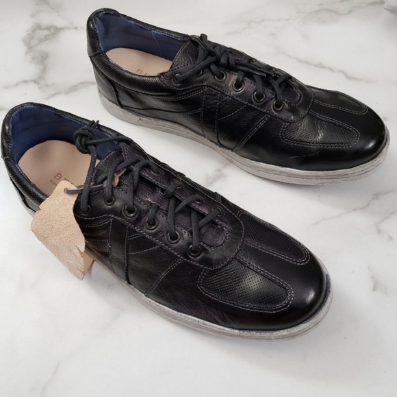 Bed Stu Muller Sneakers Navy Rustic  Leather Factory Distressed Low Top - Picture 4 of 8